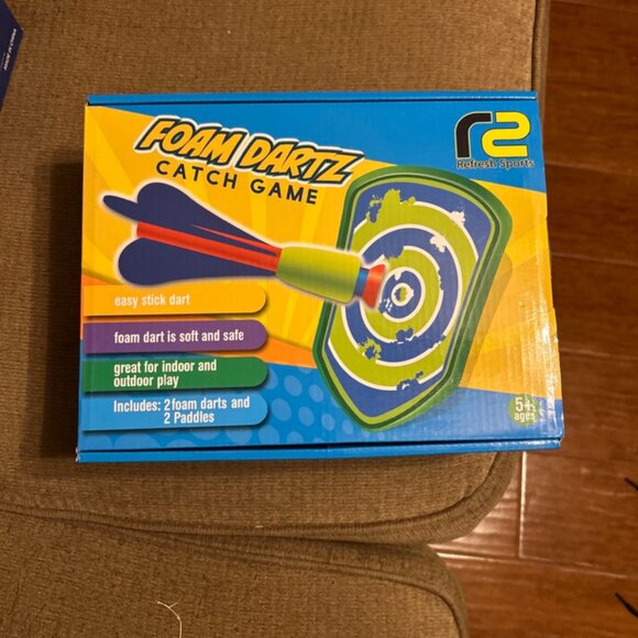 Foam Dartz Catch Game By Refresh Sports Stick Foam Darts Game For Kids - Picture 1 of 12